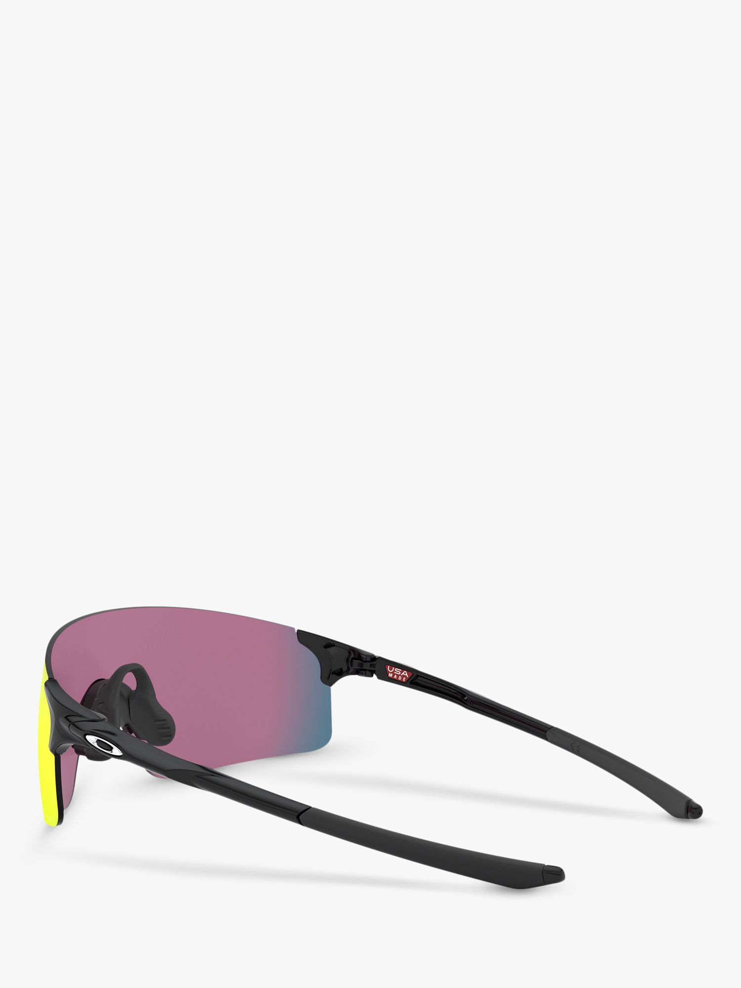 Oakley OO9454 Men's EVZero Prizm Rectangular Sunglasses, Polished Black/Mirror Multi