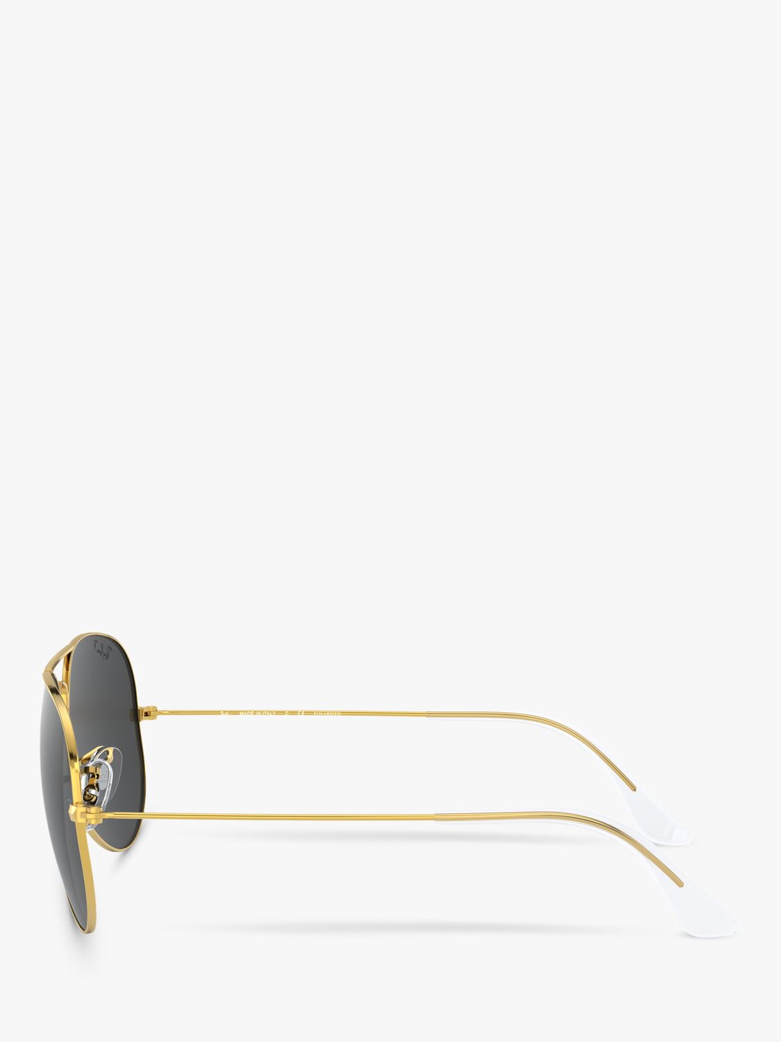 Ray-Ban RB3025 Unisex Polarised Aviator Sunglasses, Gold/Black