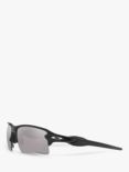 Oakley OO9188 Men's Flak 2.0 XL Prizm™ Polarised Rectangular Sunglasses, Matte Black/Grey