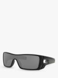 Oakley OO9101 Men's Batwolf Prizm Rectangular Sunglasses, Black Ink/Grey