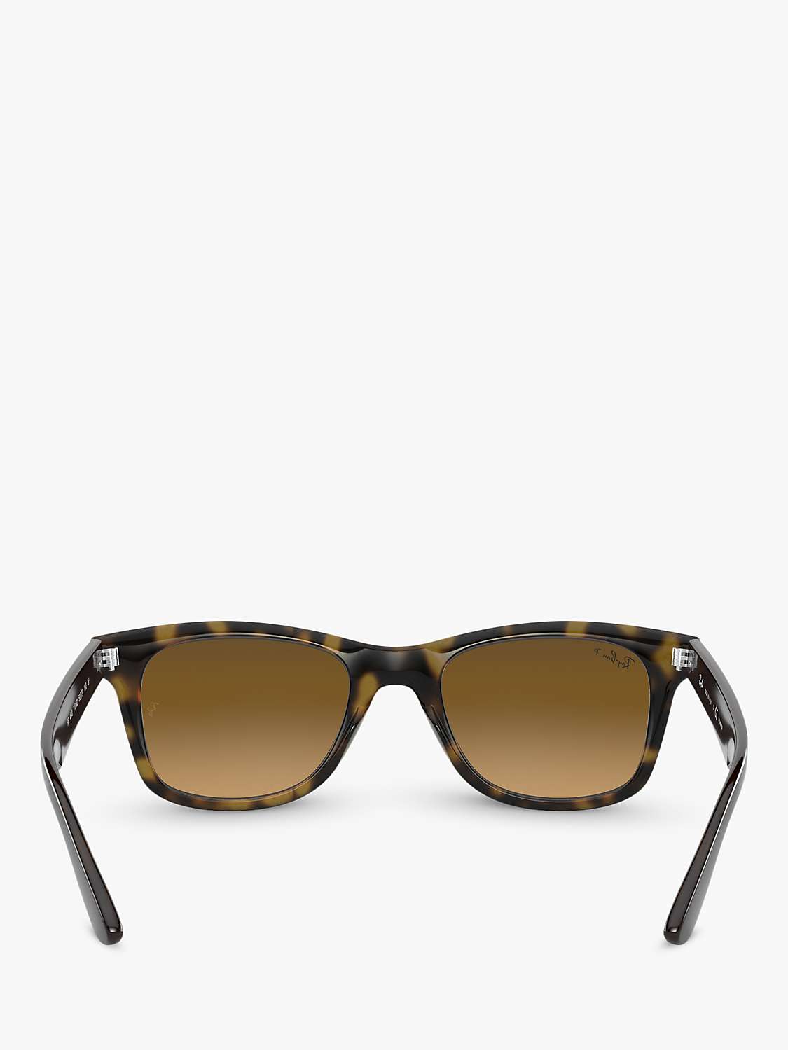 Buy Ray-Ban RB4640 Unisex Polarised Square Sunglasses, Havana/Brown Gradient Online at johnlewis.com