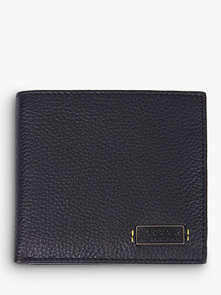 Barbour International Leather Bifold Wallet, Black