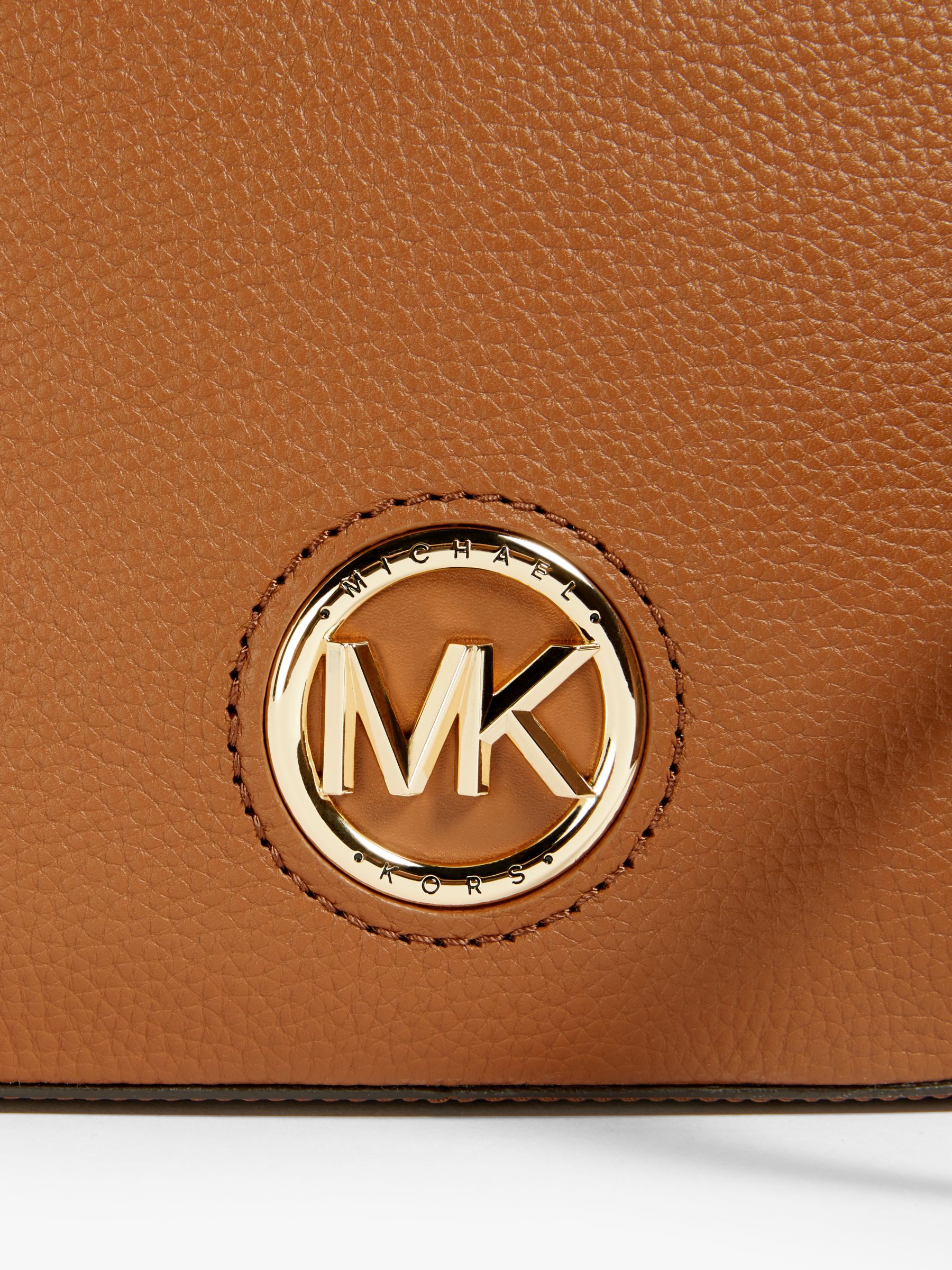 MICHAEL Michael Kors Samira Leather Cross Body Bag, Luggage