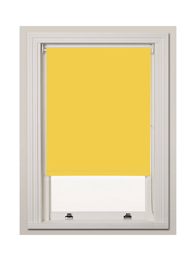 John Lewis Blinds Studio Made to Measure Blackout Roller Blind, Yellow