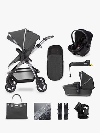 Silver Cross Wayfarer 2020 Simplicity Plus and Isofix Base 11 Piece Pushchair and Carrycot Bundle, Clay