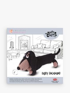 Knitty Critters Diggy Dachshund Crochet Kit