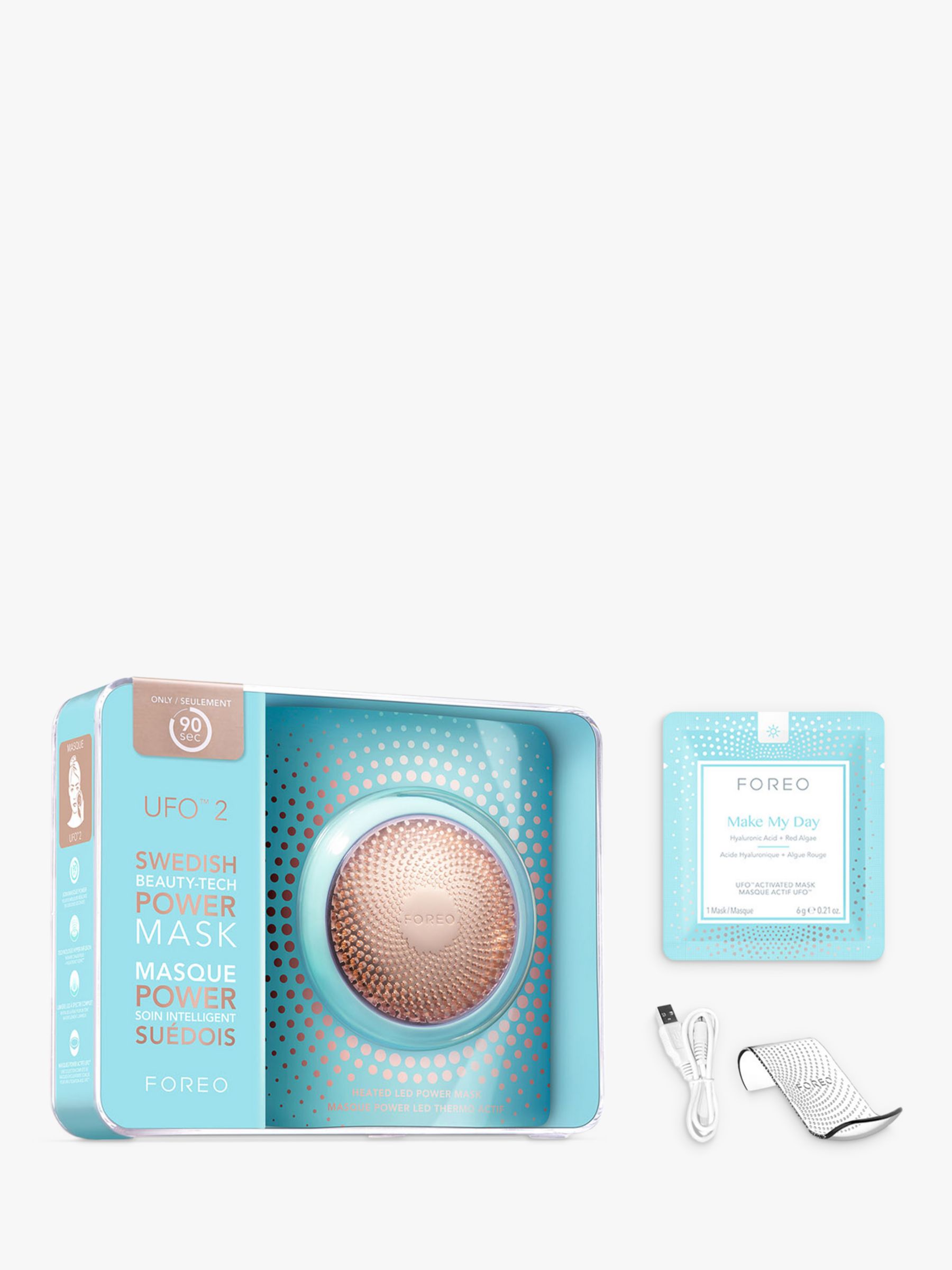 FOREO UFO 2 Power Mask Treatment Device, Pearl Pink