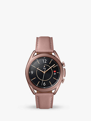 Samsung Galaxy Watch 3, Bluetooth, 41mm, Stainless Steel with Leather Strap