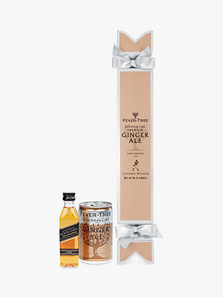 Fever-Tree Johnnie Walker Black Label Whisky and Refreshingly Light Ginger Ale Cracker, 5cl & 150m
