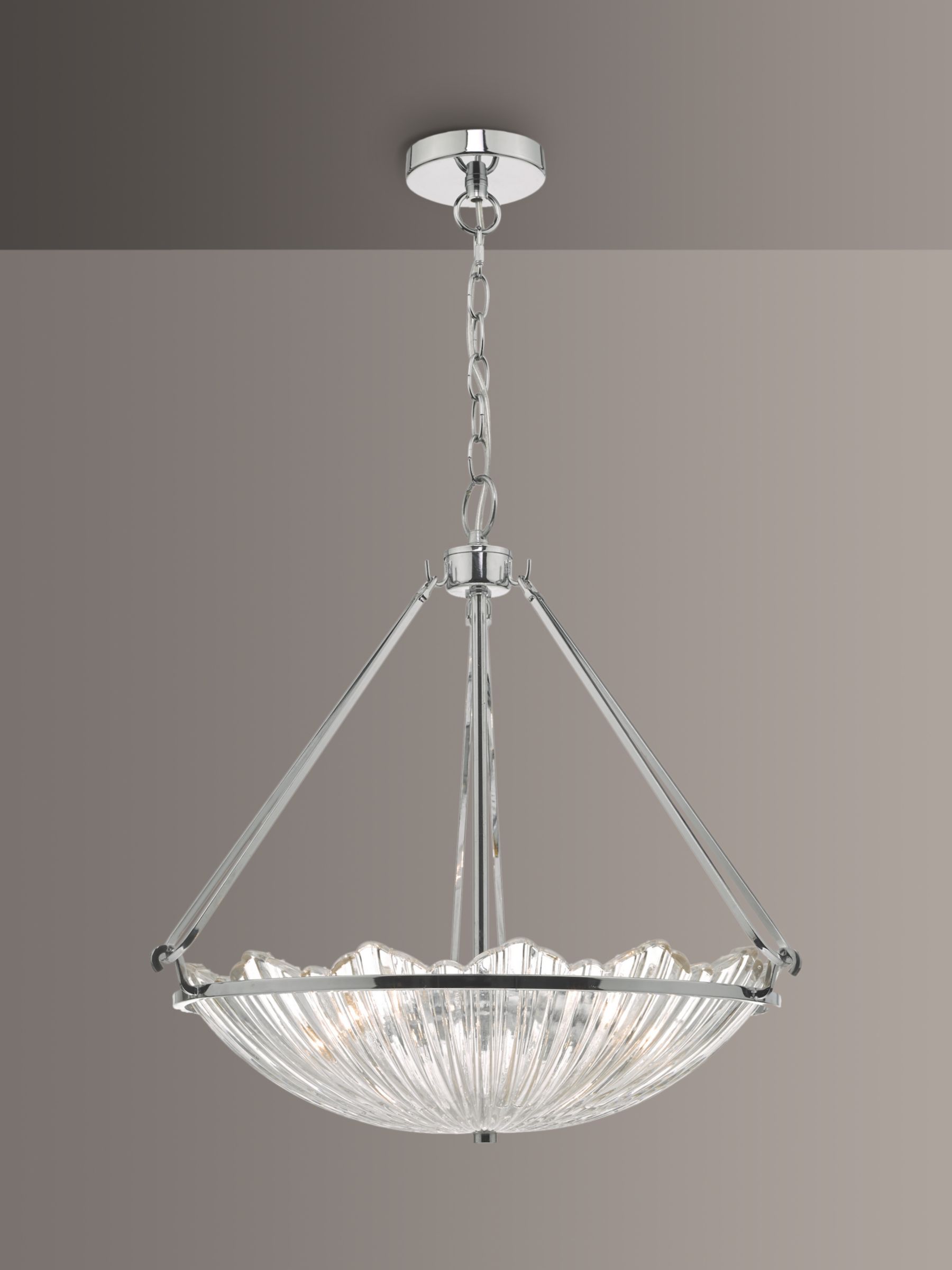 Photo of Där avril glass pendant ceiling light clear/polished nickel