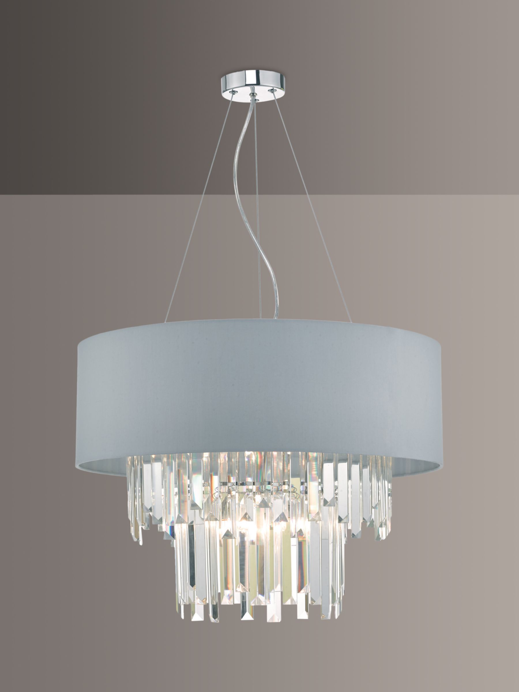 Photo of Där halle crystal chandelier ceiling light clear/grey