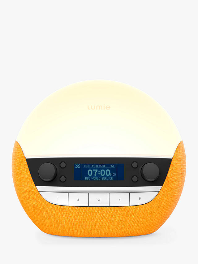 Lumie Bodyclock Luxe 750DAB Wake up to Daylight Table Lamp, Turmeric