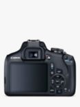 Canon EOS 2000D Digital SLR Camera with 18-55mm Lens & 50mm Lens, 1080p Full HD, 24.1MP, Wi-Fi, NFC, Optical Viewfinder, 3" LCD Screen, Double Lens Kit, Black