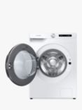 Samsung Series 5+ WD80T534DBW Freestanding ecobubble™ Washer Dryer, 8kg/5kg Load, 1400rpm Spin, White