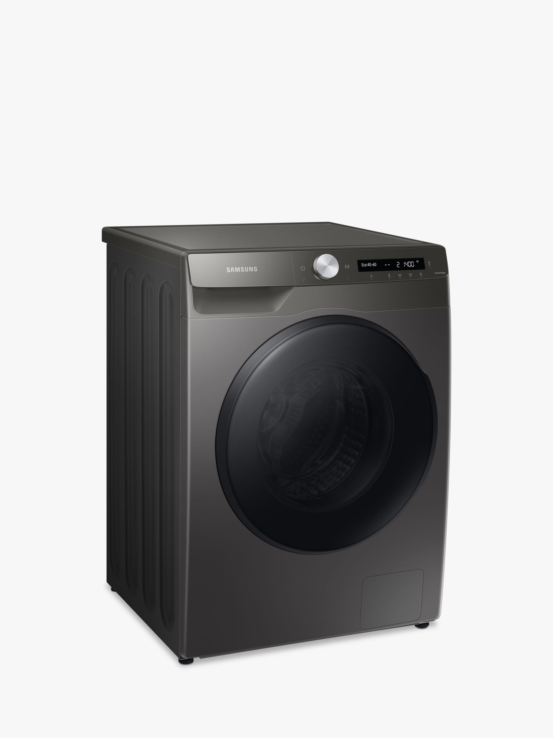 Samsung Series 5+ WD90T534DBN Freestanding ecobubble™ Washer Dryer, 9kg/6kg Load, 1400rpm Spin, Graphite