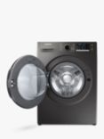 Samsung Series 5 WD90TA046BX Freestanding ecobubble™ Washer Dryer, 9kg/6kg Load, 1400rpm Spin, Graphite