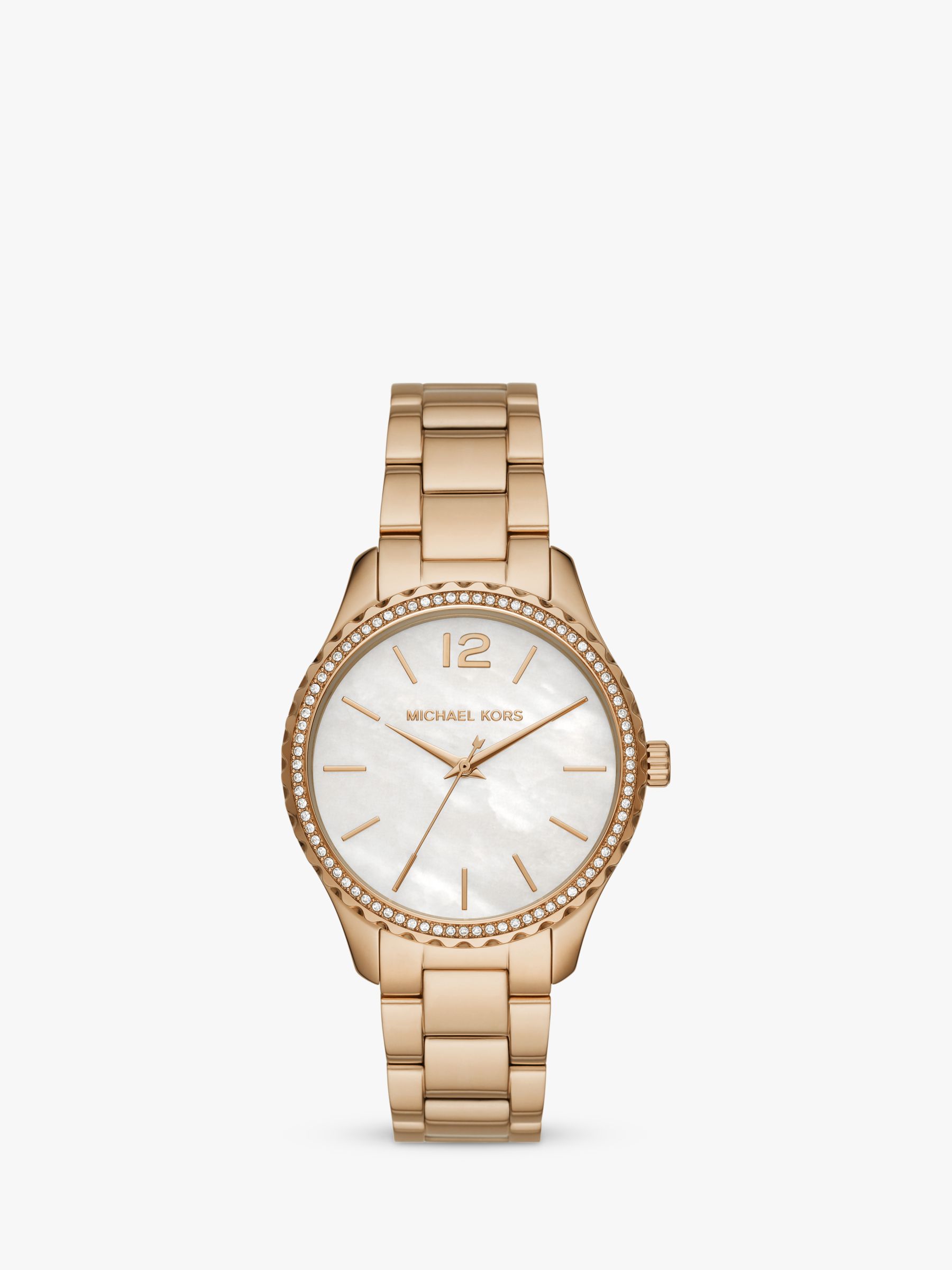 Michael Kors Women's Layton Crystal Bracelet Strap Watch