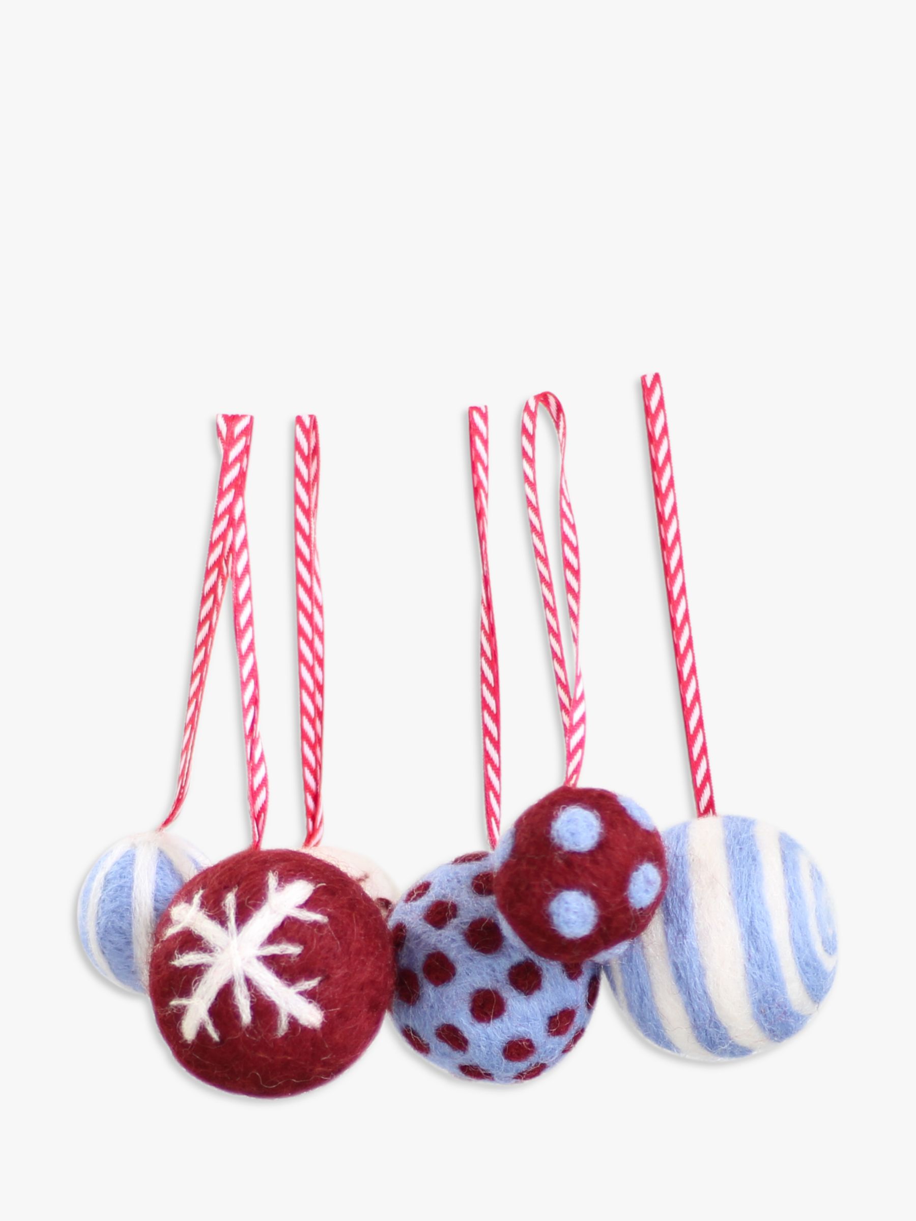 Download Hawthorn Handmade A4 Needle Felt Christmas Baubles Craft Kit At John Lewis Partners PSD Mockup Templates