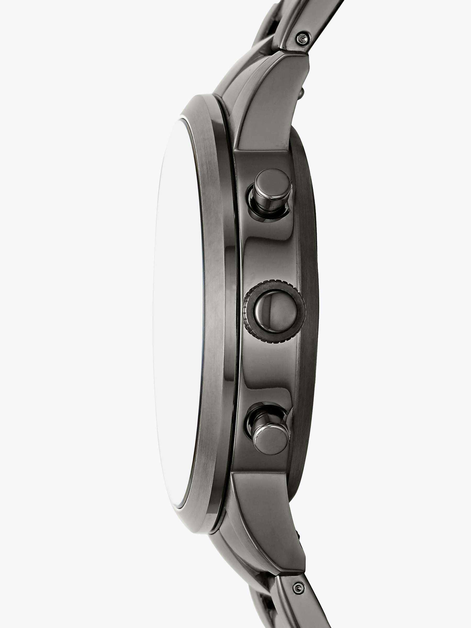 Buy Fossil FTW7009 Men's Collider Bracelet Strap Smartwatch, Smoke Online at johnlewis.com