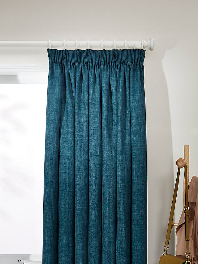 John Lewis John Lewis Albany Triple Pinch Pleat Lined Curtains Smoke Grey W205cm Drop 220cm 
