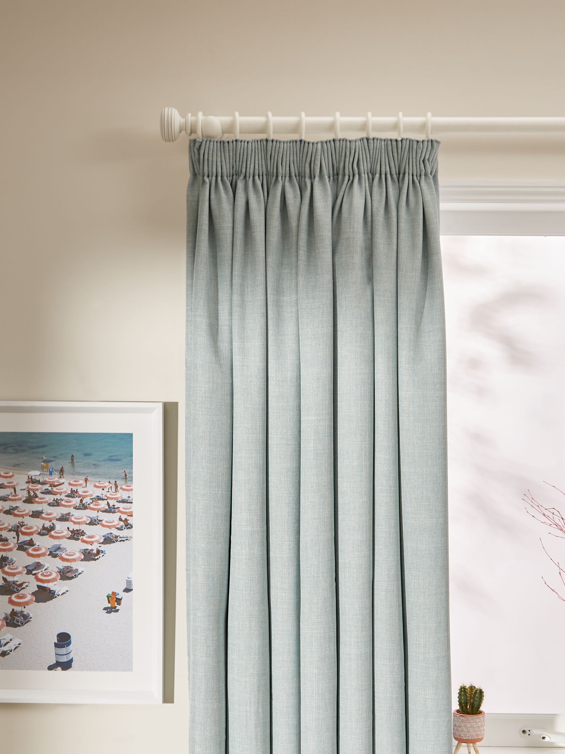 Dreamscene Pair of Textured Eyelet OR Pencil Pleat Thermal Curtains Ready Made 