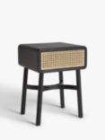 John Lewis Rattan Storage Bedside Table