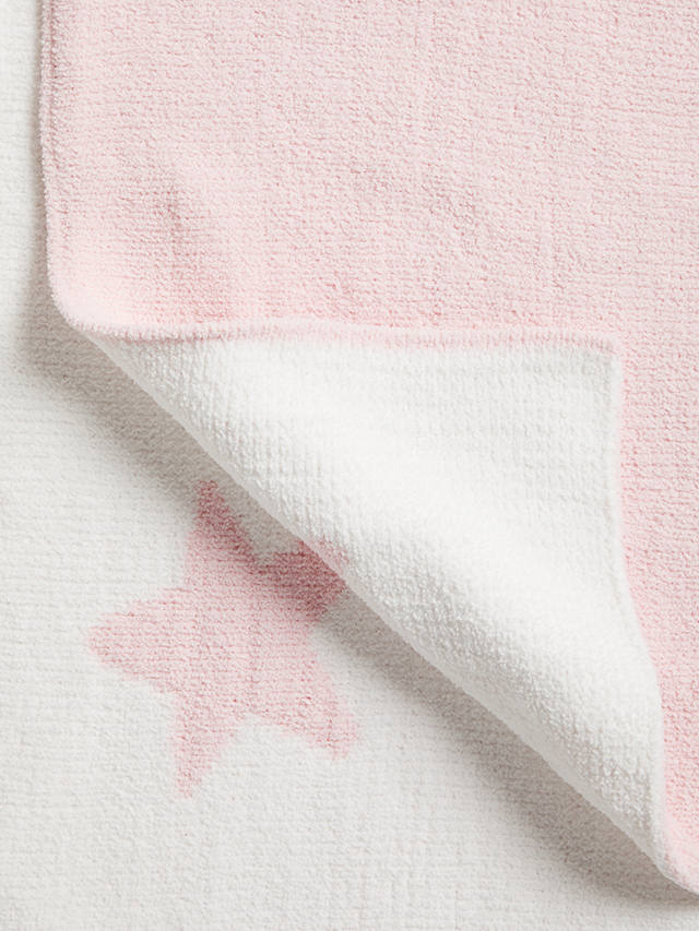 John Lewis ANYDAY Star Blanket, 100 x 75cm, Pink