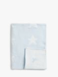 John Lewis ANYDAY Star Blanket, 100 x 75cm, Blue