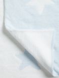 John Lewis ANYDAY Star Blanket, 100 x 75cm, Blue