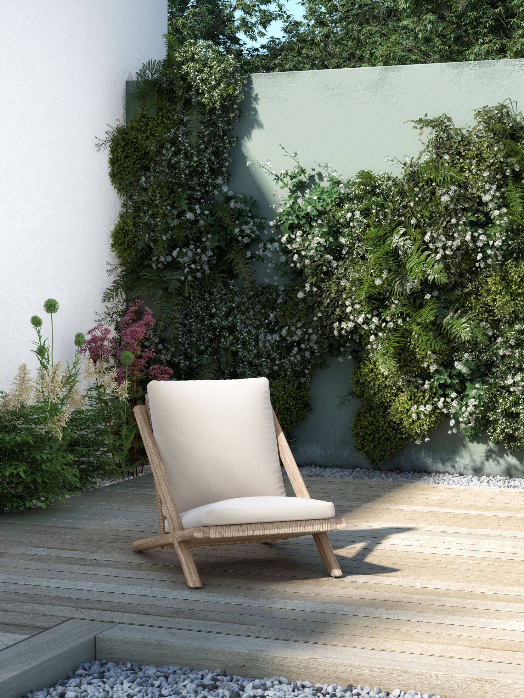 John Lewis Burford Garden Lawn Chair, FSC-Certified (Acacia Wood), Natural