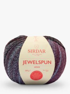 Sirdar Jewelspun Aran Yarn, 200g, Noir