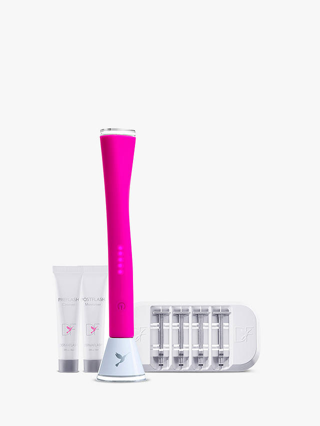 DERMAFLASH LUXE Anti-Ageing Exfoliation & Peach Fuzz Removal Device, Hot Pink 1