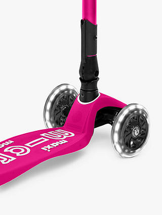 Micro Scooters Maxi Deluxe Foldable LED Scooter, Pink