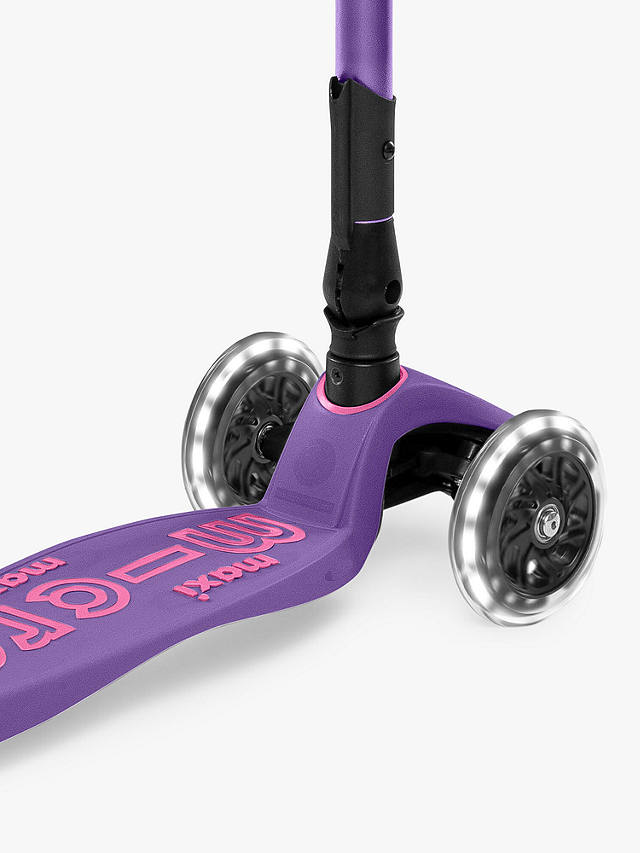 Micro Scooters Maxi Deluxe Foldable LED Scooter, Purple
