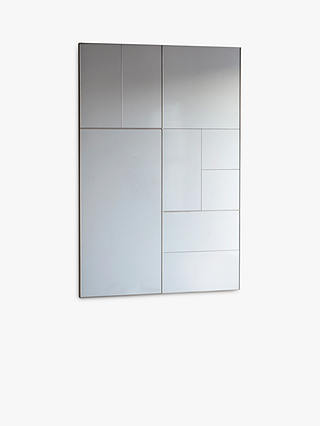 Gallery Direct Broadheath Rectangular Metal Frame Wall Mirror, 122 x 81cm, Silver