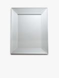 Gallery Direct Ferrara Rectangular Bevelled Glass Frame Wall Mirror, 121 x 90.5cm, Silver