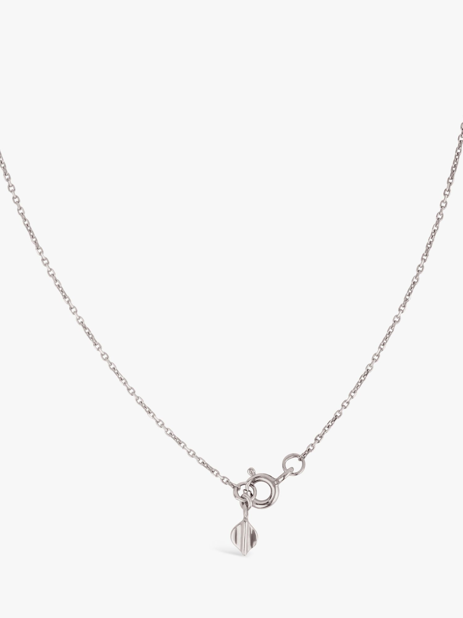 Dinny Hall Lotus Small Double Pendant Necklace, Silver at John Lewis ...