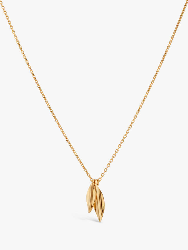 Dinny Hall Lotus Small Double Pendant Necklace, Gold