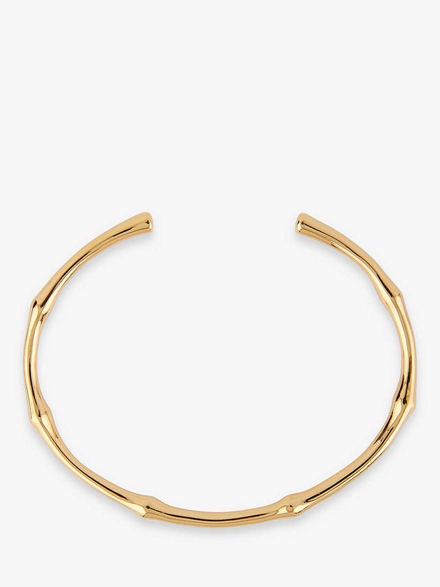 Dinny Hall Bamboo Open End Bangle, Gold
