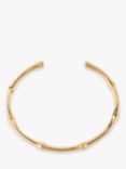 Dinny Hall Bamboo Open End Bangle, Gold