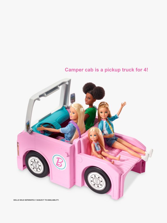 Barbie car and online camper