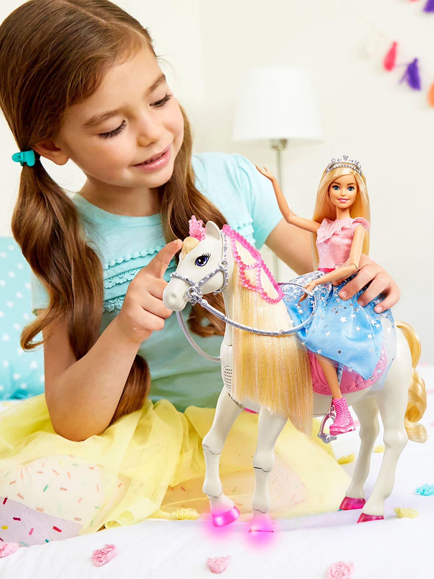 barbie princess adventure doll and prance & shimmer horse