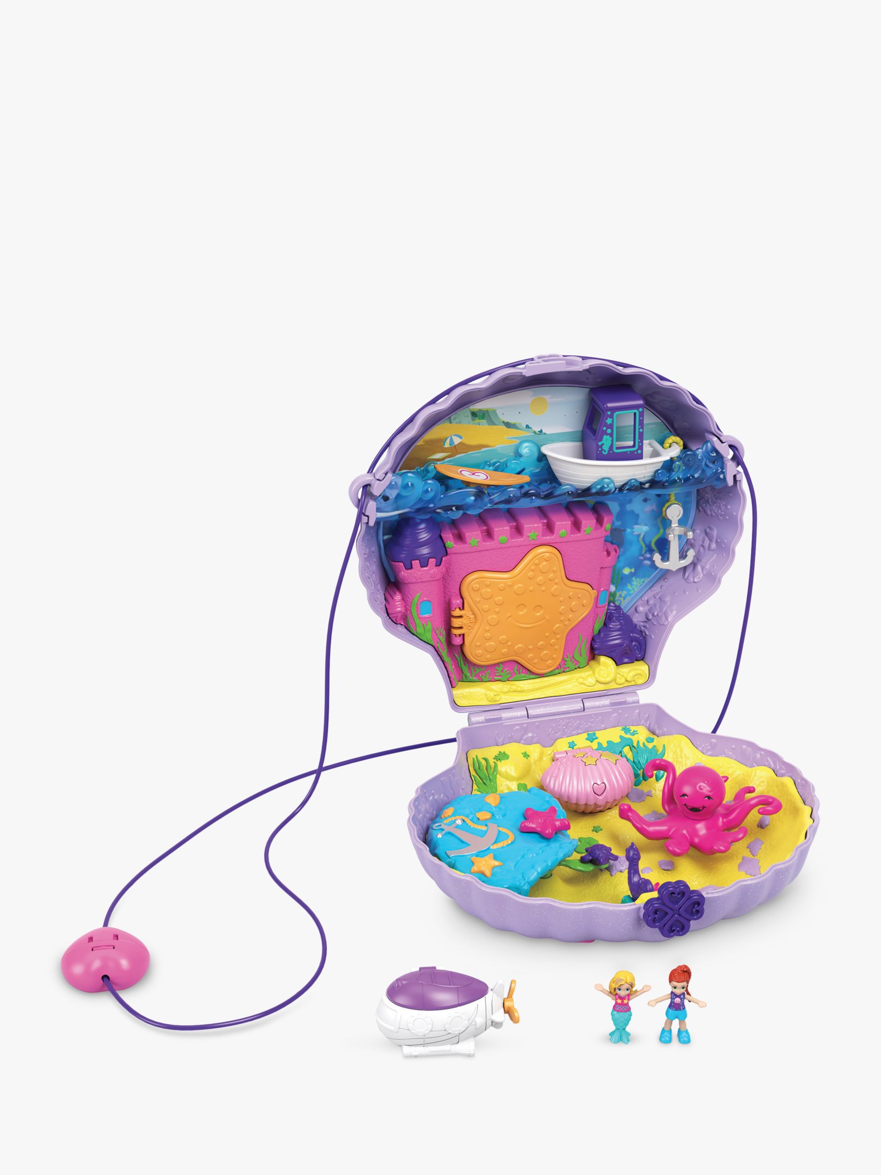 polly pocket rainbow dream wearable purse compact