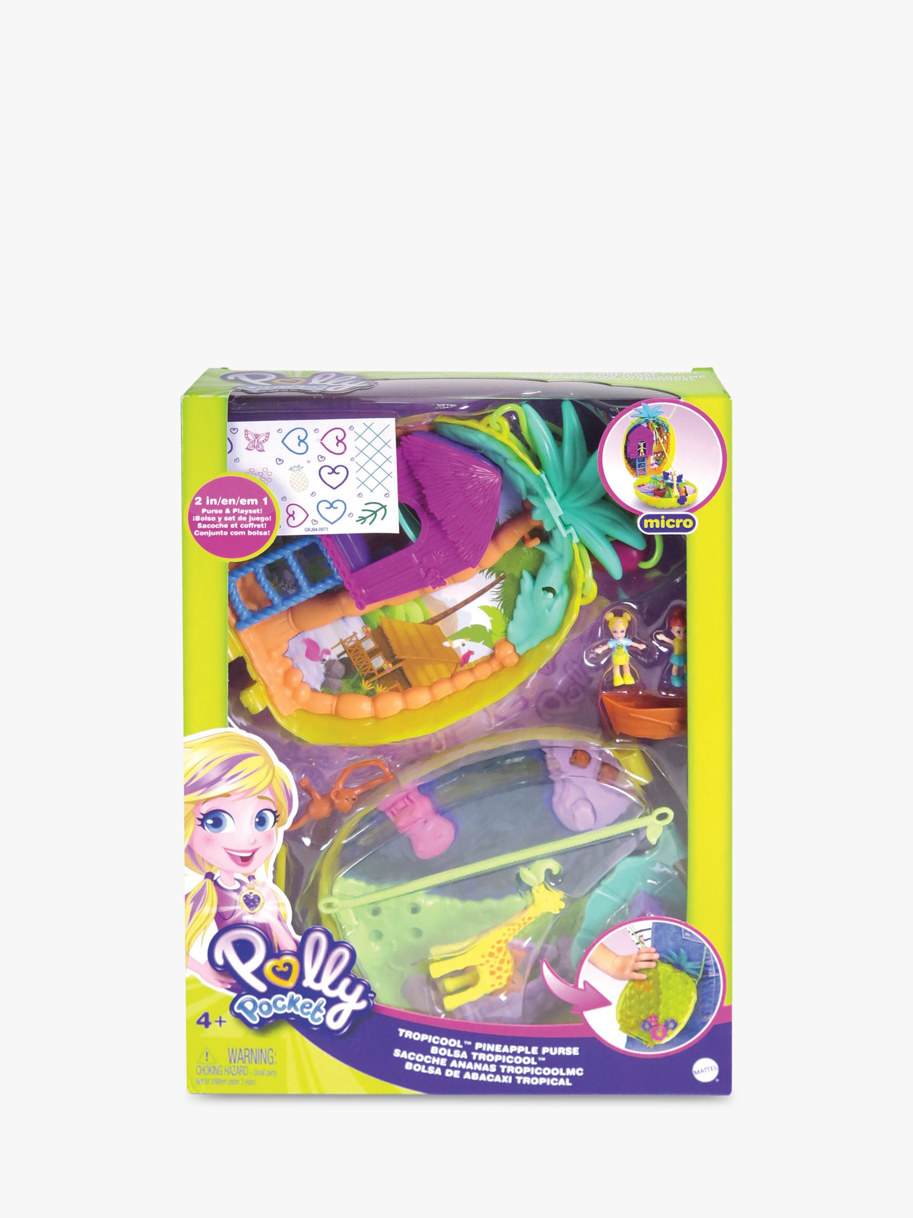 polly pocket large wearable seashell purse