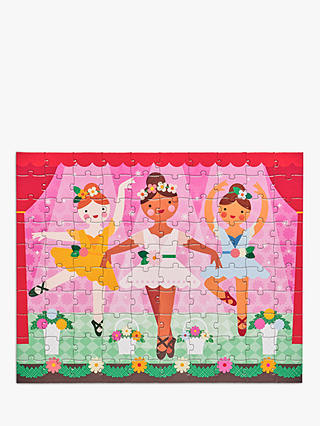 Petit Collage Two SIded On-The-Go Ballerina Puzzle, 100 Pieces