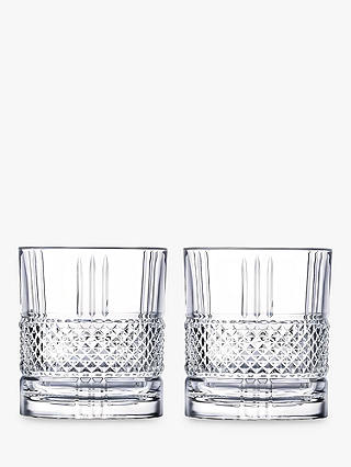 John Lewis ANYDAY Paloma Brilliante Crystal Glass Tumblers, Set of 2, 340ml, Clear