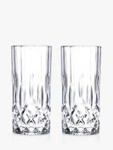 John Lewis ANYDAY Paloma Opera Crystal Glass Highballs, Set of 2, 350ml, Clear