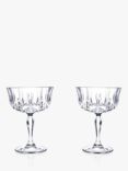 ANYDAY John Lewis & Partners Paloma Opera Crystal Glass Champagne Saucers, Set of 2, 245ml, Clear