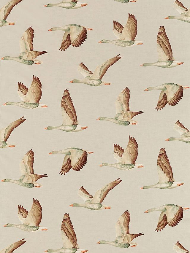 Sanderson Elysian Geese Linen Blend Furnishing Fabric, Briarwood