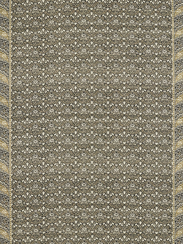 Morris & Co. Bellflowers Furnishing Fabric, Charcoal/Olive